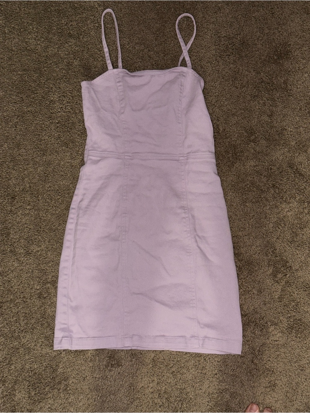 Square Neck Bodycon Mini Dress in Dusty Rose - Picture 3 of 4